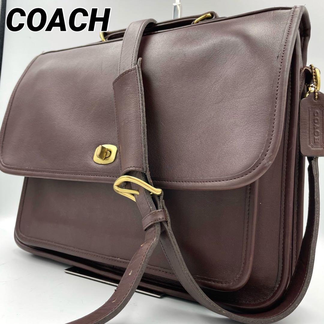 美品】COACH オールドコーチ ブリーフケース レザー ブラウン 5181