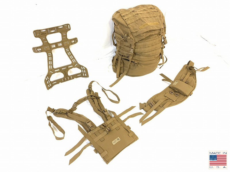 【傷や汚れあり】【米軍放出品】☆USMC PACK セット メインバッグ フレーム ヒップベルト ショルダーハーネス リュックサック