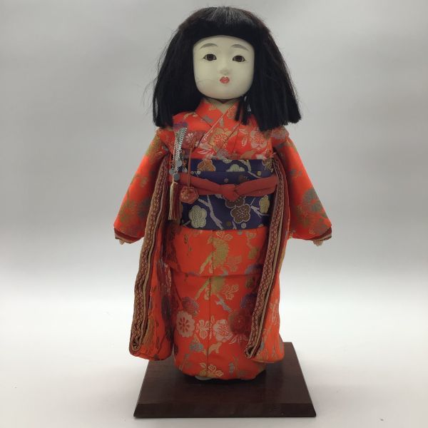 名工 竹内益次郎 大正 市松人形 吾妻人形 陛下御買上 博覧会 約40cm