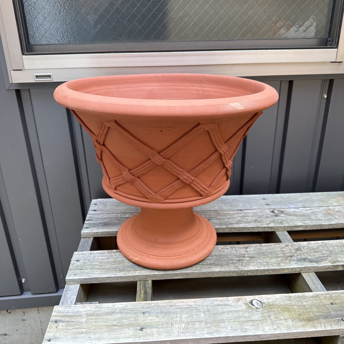 イギリス ペンブリッジテラコッタ ライオン 鉢 素焼き 鉢・プランター 