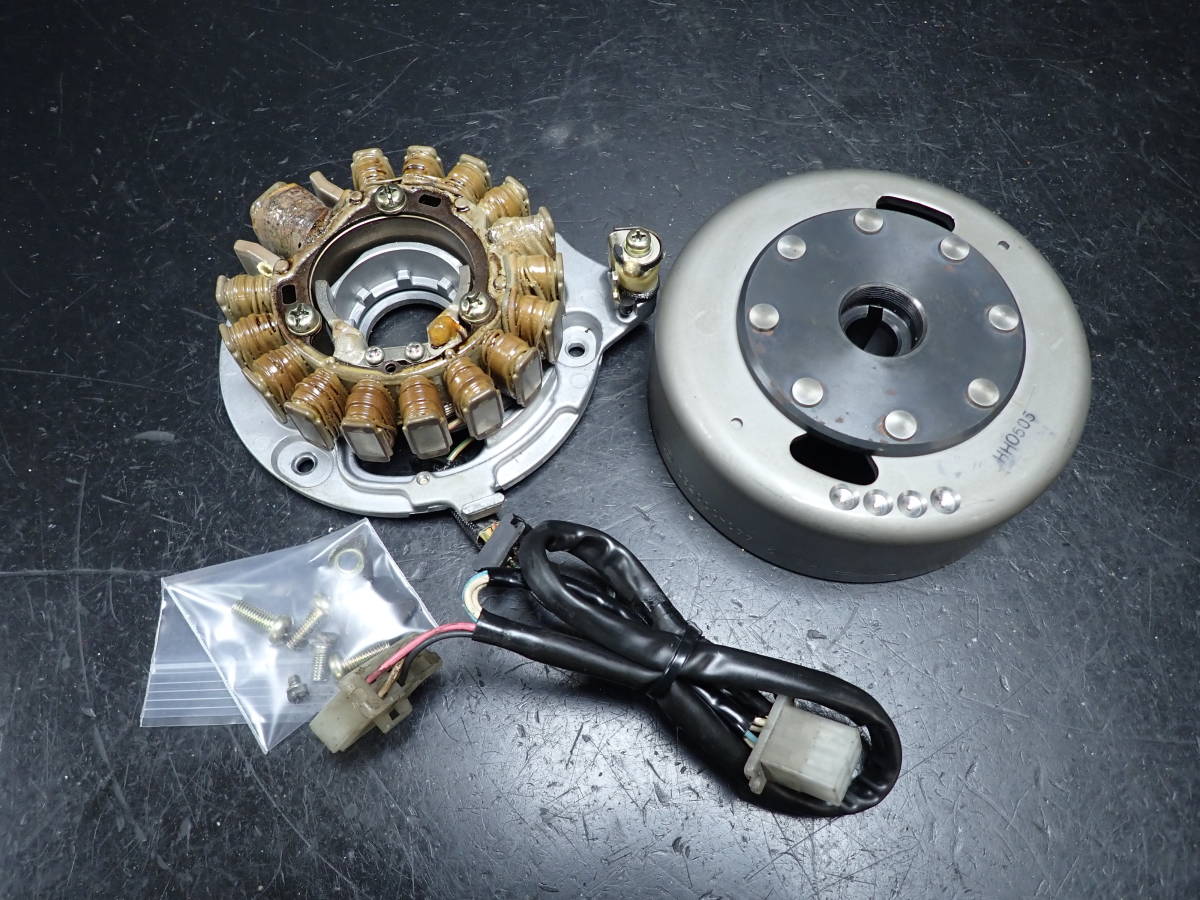 YAMAHA SR400 実動ジェネレーターコイル フライホイール （検索 1JR