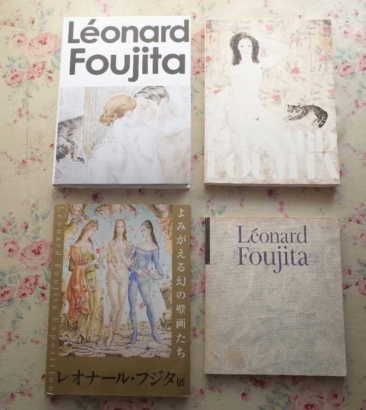 藤田嗣治、「Rua d'Arsonval」、希少画集の額装画、人気作品