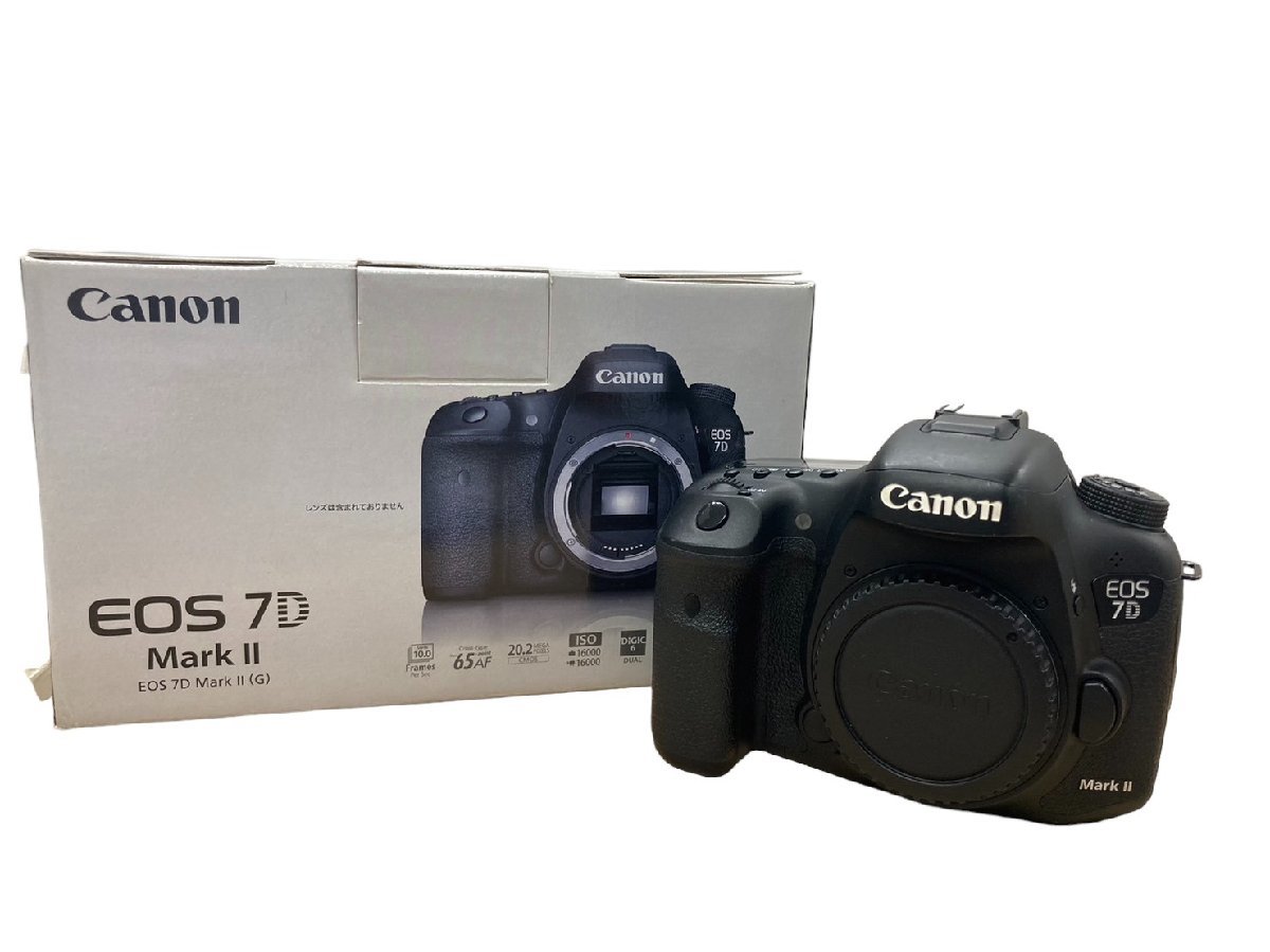 【全体的に状態が悪い】 Canon (キヤノン) EOS 7D Mark ii (G) デジタル一眼レフ カメラ バッテリー×2 チャージャー