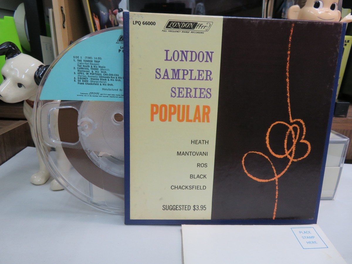 【やや傷や汚れあり】★￥1,000～★Reel to reel tape 7inch（オープンリールテープ）｜LONDON SAMPLER SERIES「POPULAR」heath