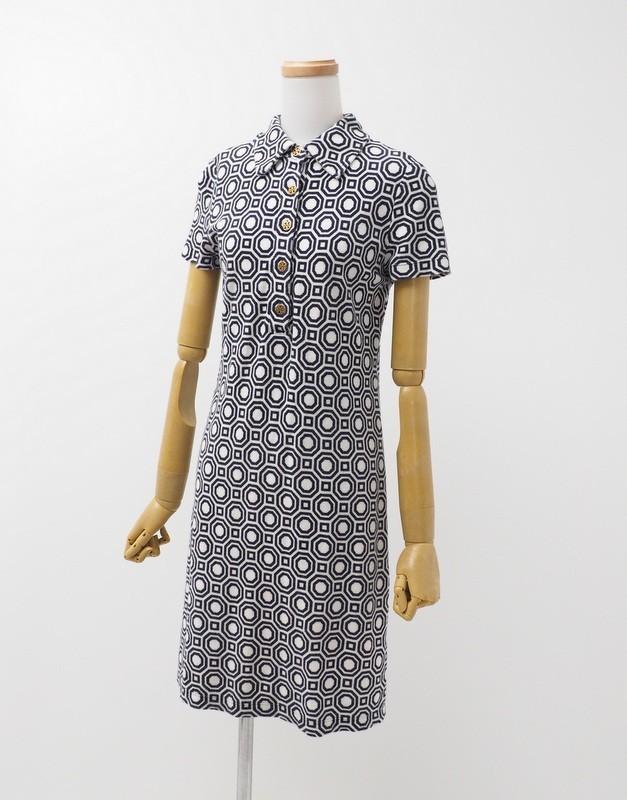 ✨美品✨トリーバーチ幾何学柄ワンピースシルク100%