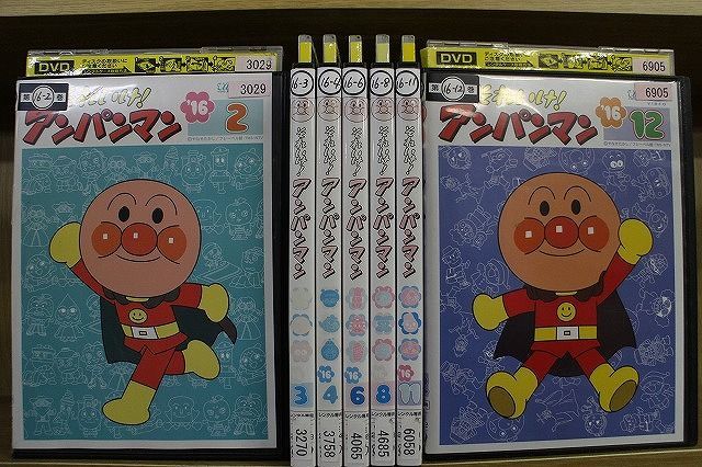 やや傷や汚れあり】DVD それいけ!アンパンマン '16 不揃い 7本セット