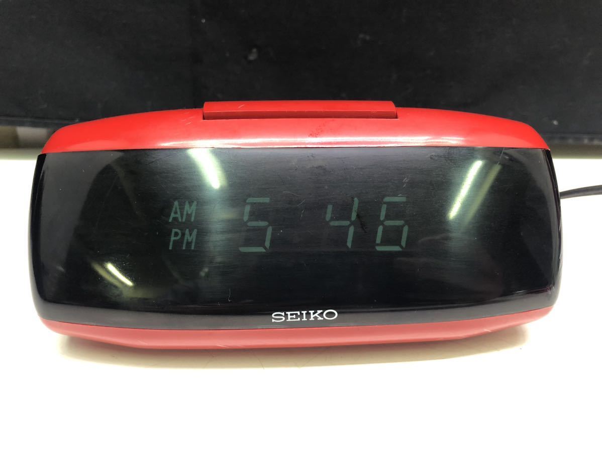 【傷や汚れあり】SEIKO seiko セイコー 目覚まし時計 昭和レトロ DIGITAL ALARM CLOCK デジタルアラームクロック