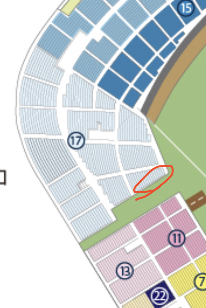 阪神甲子園ヤクルト戦9月15日ライトスタンド良席