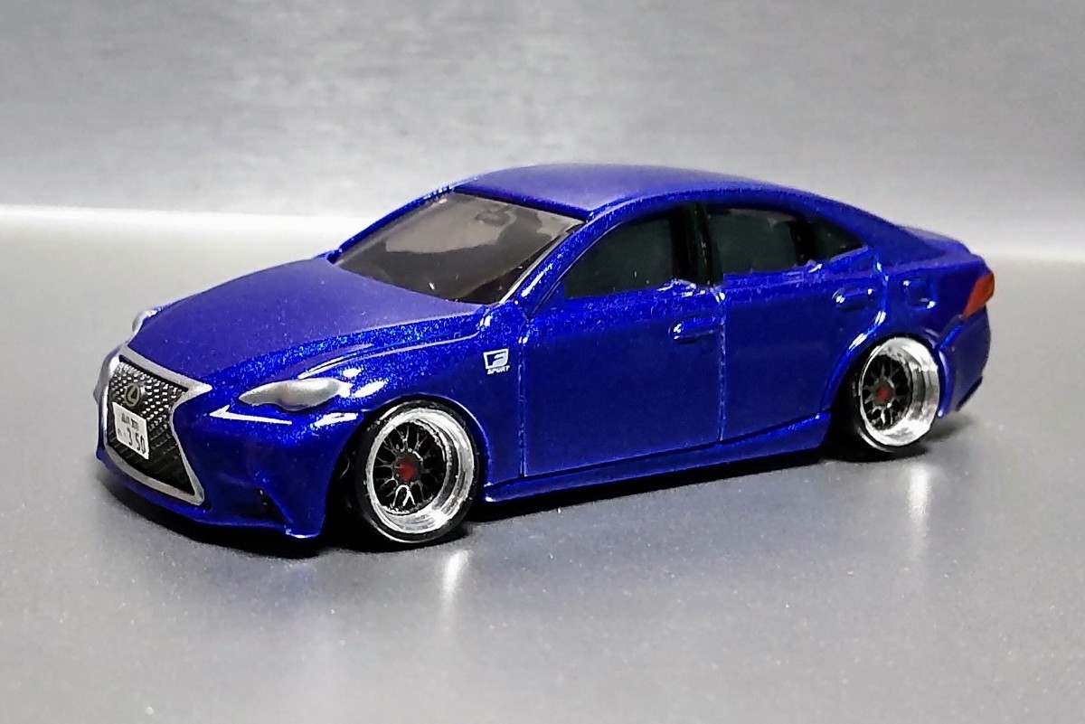 トミカ改造 レクサス IS350F SPORT ブラック 深リム ホットウィール トミカ改造 レクサス LS350F SPORT 全塗装 深リム ホット