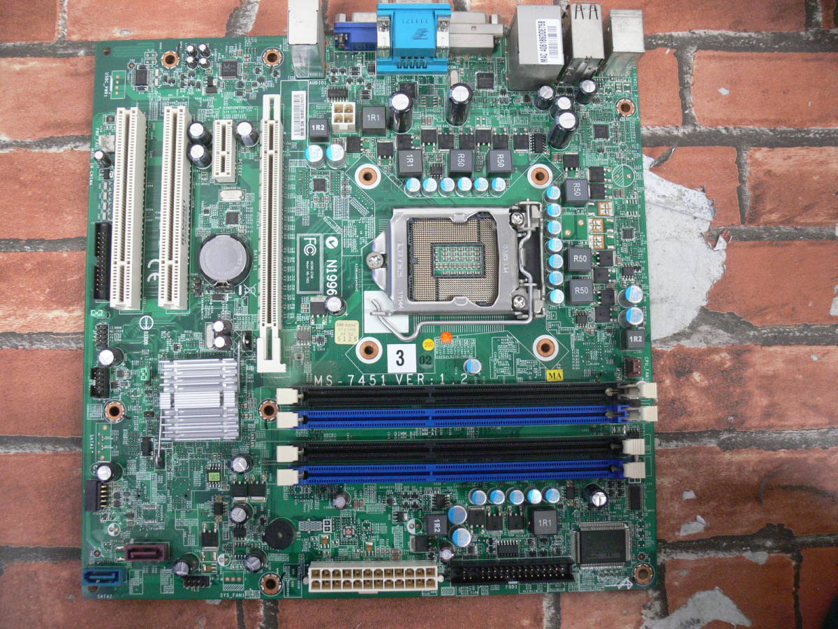 【目立った傷や汚れなし】NEC MS7451 VER1.2 (Mate用マザーボード)の落札情報詳細 ヤフオク落札価格検索 オークフリー