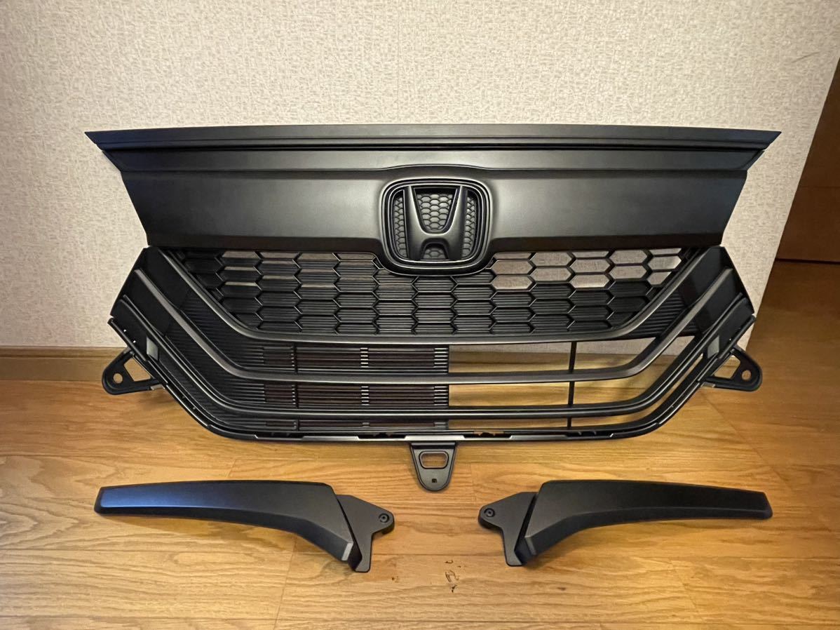 ホンダ NBOX JF3,4前期用フロントグリル 艶消しブラック 目立った傷や汚れなし】プロ塗装 N-BOX custom JF3 JF4 前期 純正