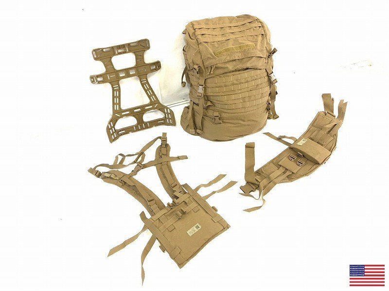 【傷や汚れあり】【米軍放出品】☆USMC PACK セット メインバッグ フレーム ヒップベルト ショルダーハーネス リュックサック