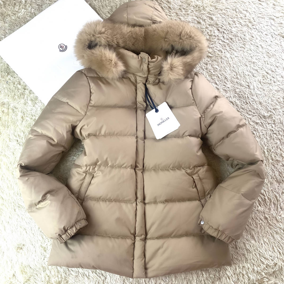 MONCLER モンクレール ダウンジャケット キルティング ベージュ系 1 M