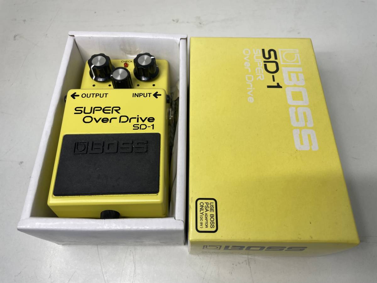 【未使用に近い】【美品】BOSS ボス オーバードライブ SUPER Over Drive SD1 日本製 MADE IN JAPAN