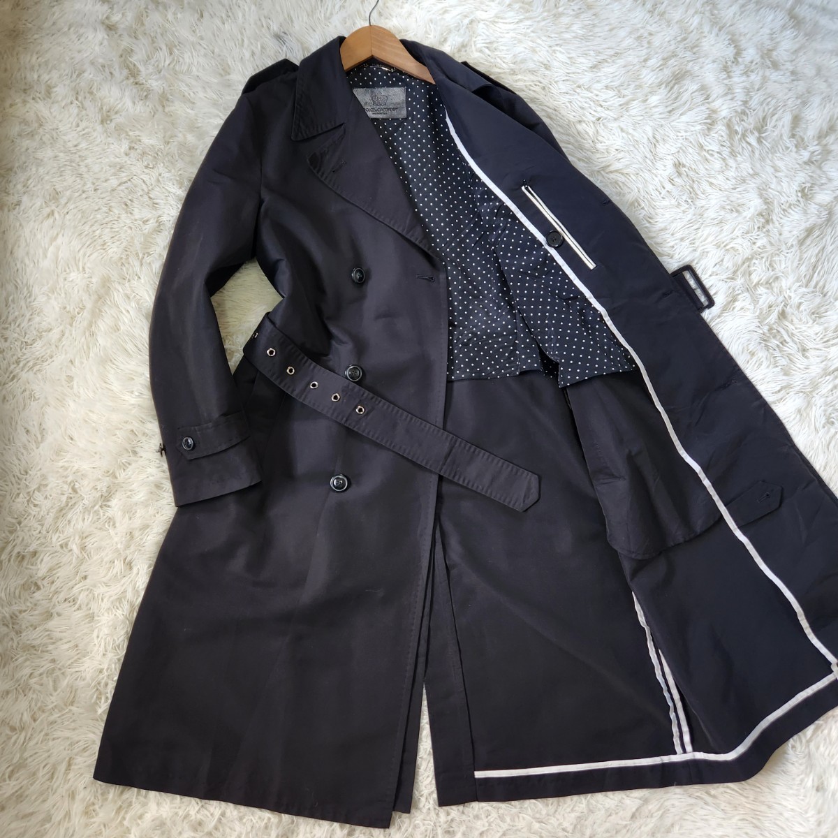 ドルチェ&ガッバーナ Dolce&Gabbana Mサイズ 黒 トレンチコート