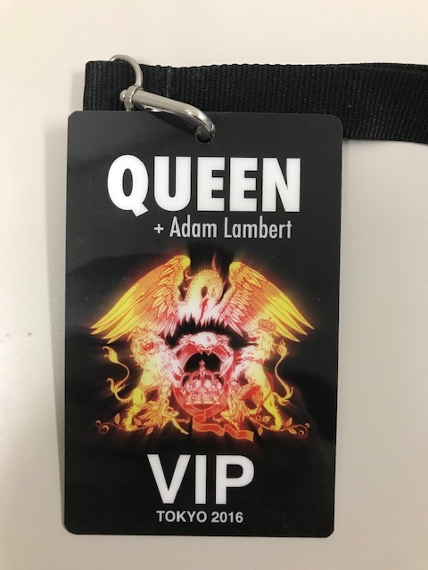 目立った傷や汚れなし】QUEEN+Adam Lambert 来日公演 VIP パス LIVE IN