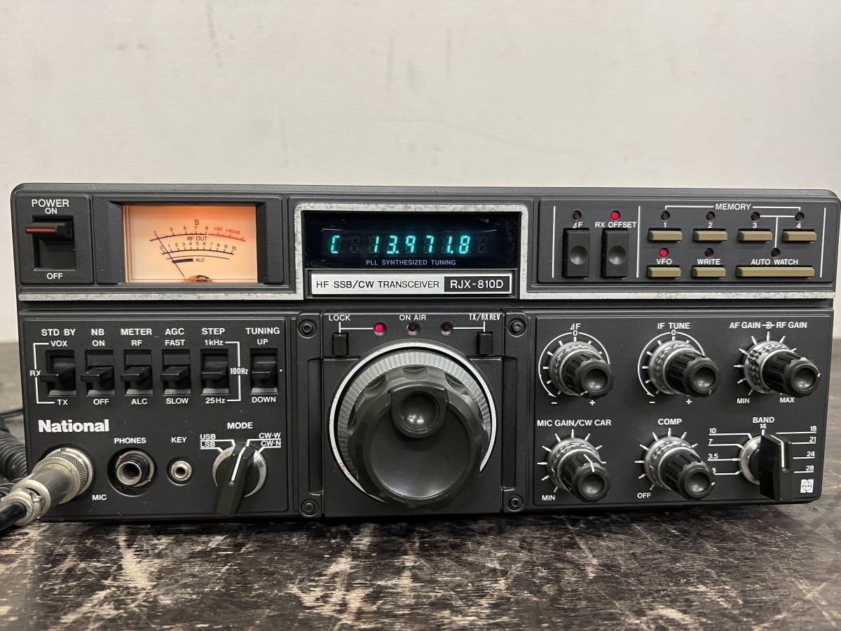 ジャンクRJX-810D　表記文最後まで参照してください。 national RJX-810D トランシーバー ジャンク
