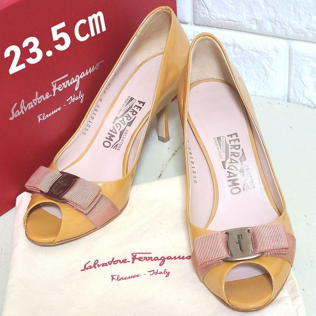 【新品】Salvatore Ferragamo レザー ローファー パンプス 美品Ferragamoパンプス （中古SA/極美品】Salvatore Ferragamo