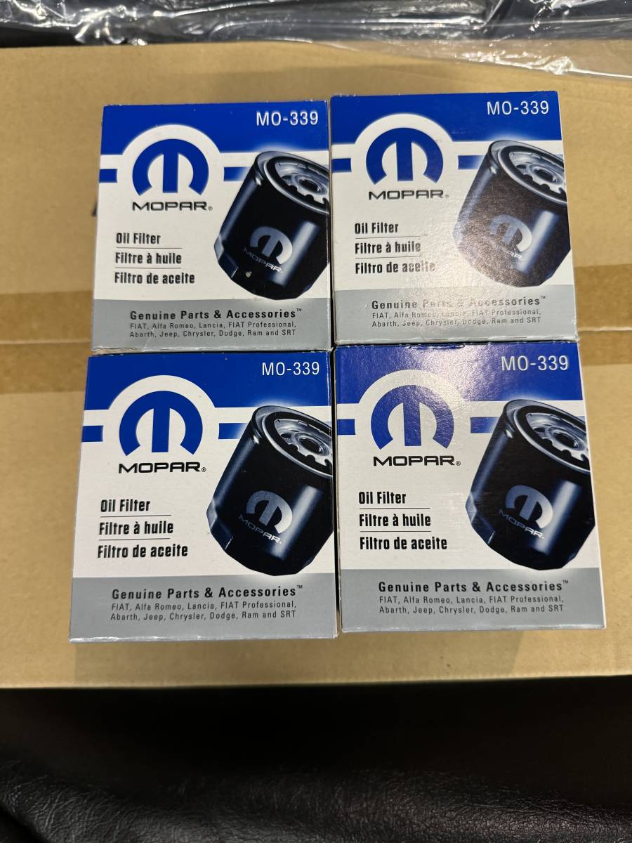 【未使用】新品 純正品 ジープ オイルフィルター ラングラー コンパス M6 JL MK jeep モパー MOPAR 4個セット