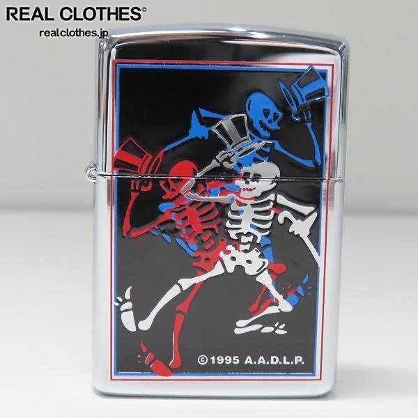 ZIPPOライター グレートフルデッド A.A.D.L.P. 未使用1995年 ZIPPOライター グレートフルデッド A.A.D.L.P. 未使用1995年
