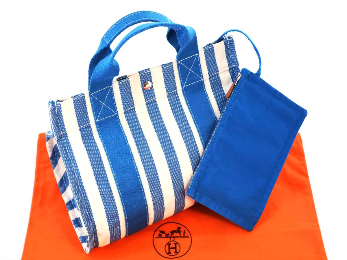 美品】エルメス カンヌMM 挟み込め ポーチ付きハンドバッグ 