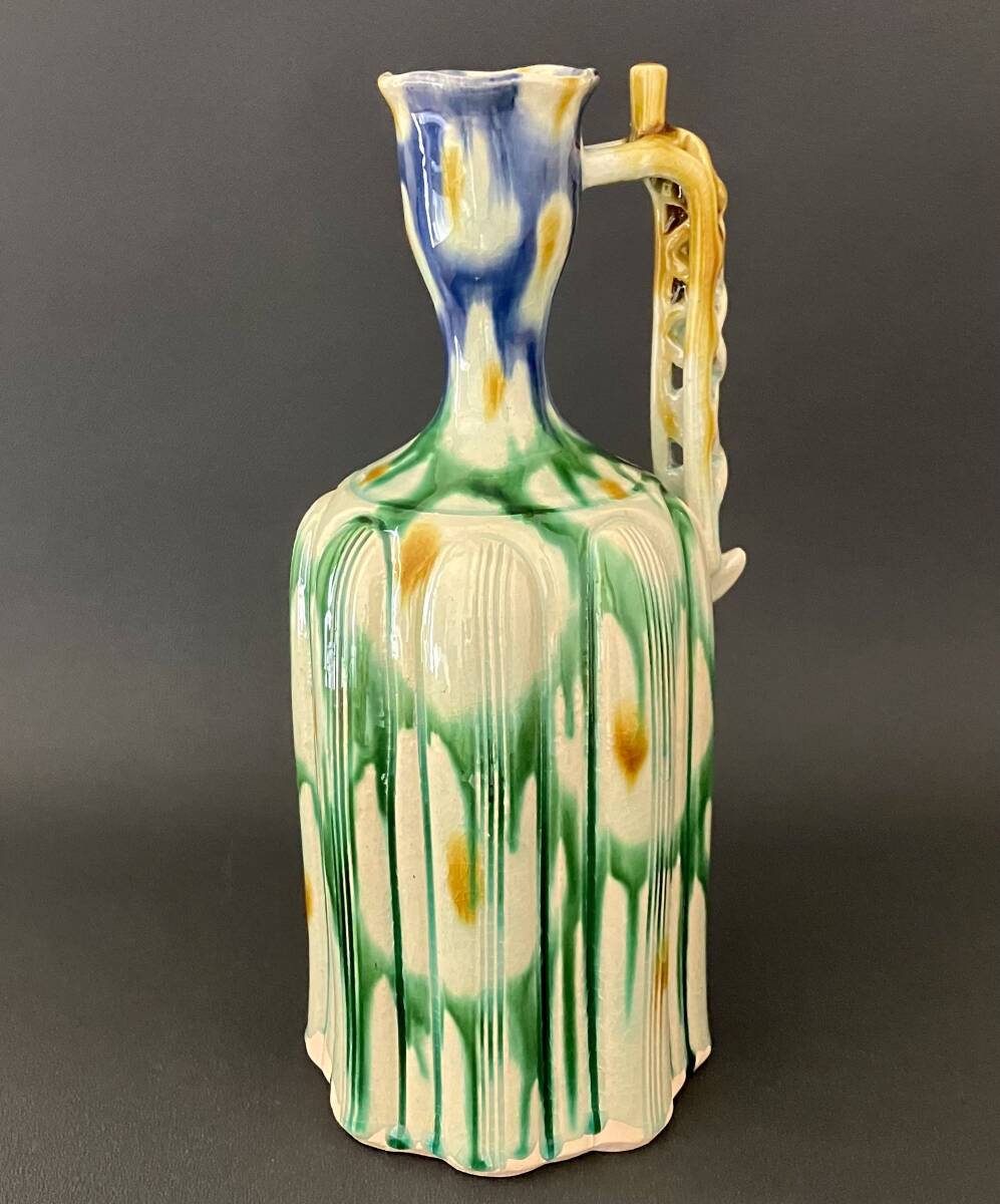 人間国宝【加藤卓男】最上位作 正倉院復元三彩香炉 共箱 保証