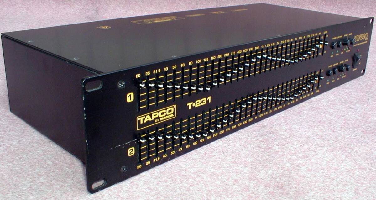 目立った傷や汚れなし】Tweeq T-231 TAPCO by MACKIE Dual 31band  