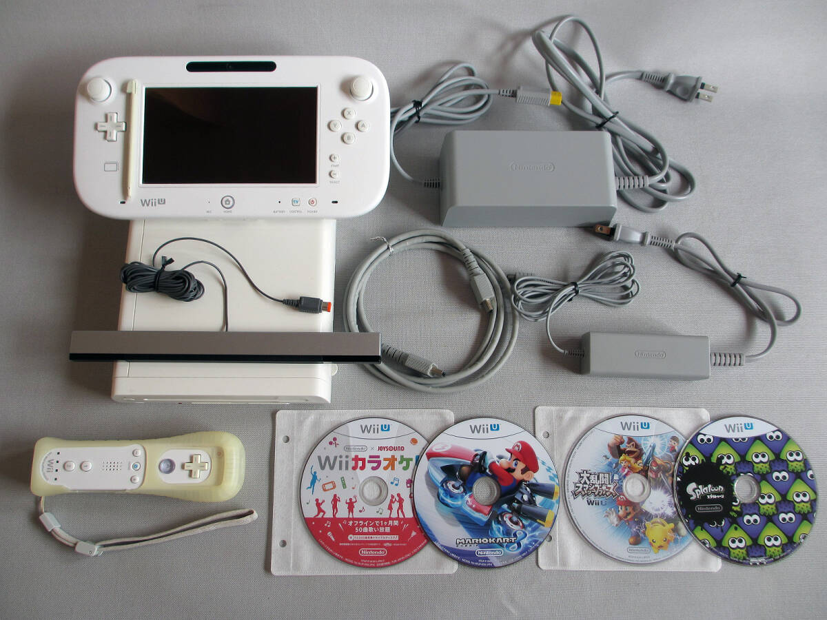 WiiUファミリープレミアムセット KURO＋ソフト6枚付き 任天堂 Wii U