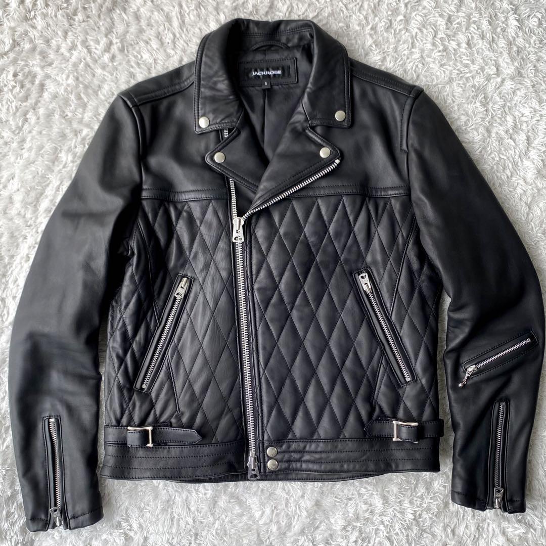 JACKROSE ブラック ダブルライダースジャケット サイズ3 JACKROSE ジャックローズ ダブルライダースジャケット 黒 ブラック 3