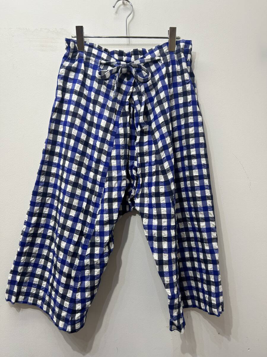 Me by Issey Miyake Pants チェックパンツ ISSEY MIYAKE イッセイミヤケ プリーツ 柄 パンツ チェック