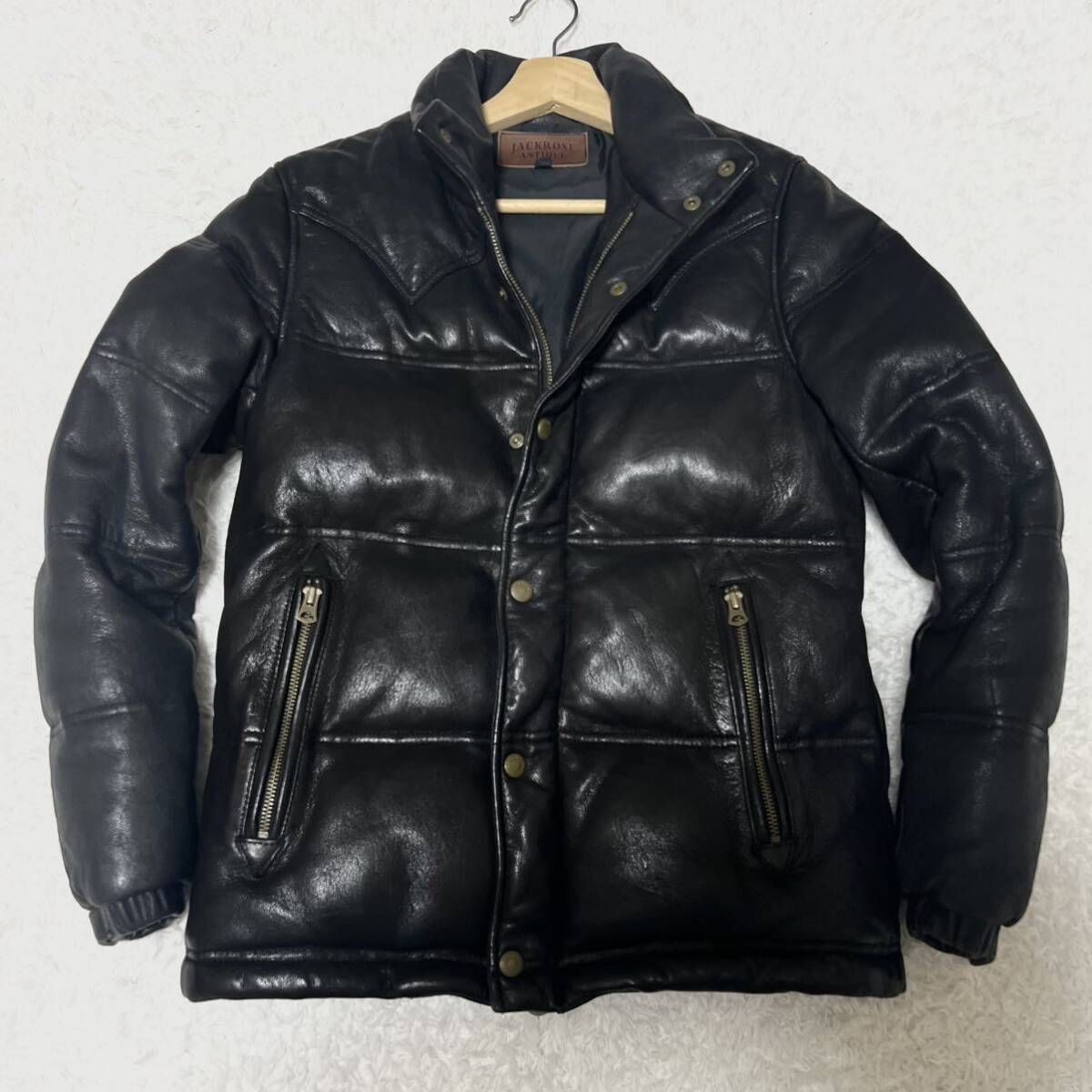 極美品☆ジャックローズ ゴートレザー ライダースジャケット ダブル L