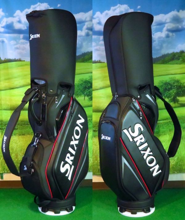 Srixon - スリクソン　キャディバッグ　GGC-S166G ブラックレッド 2599497534-225x300.jpg