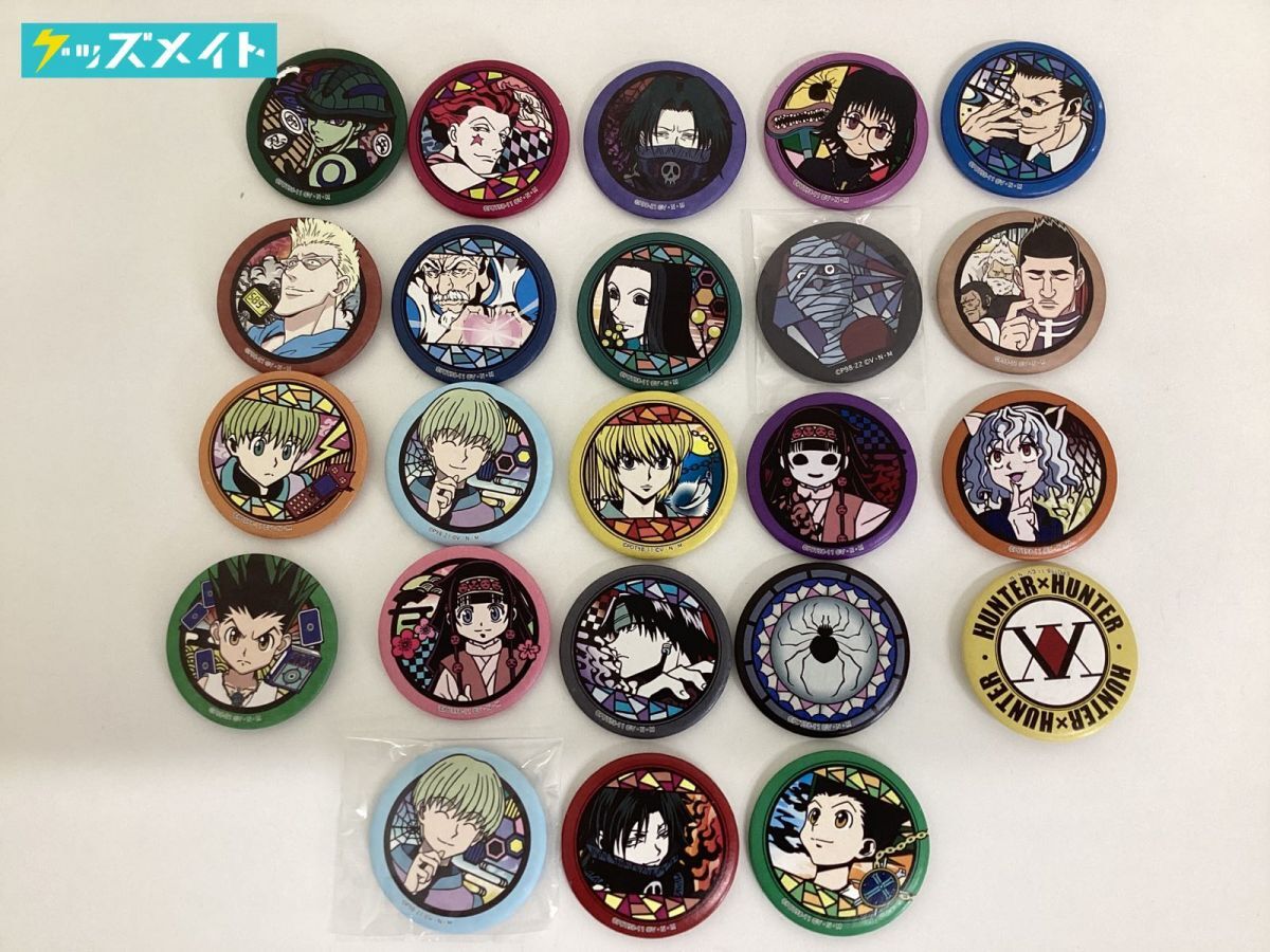 HUNTER×HUNTER 和紙缶バッジ フェイタン クロロ ヒソカ
