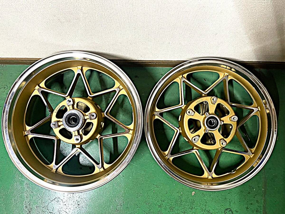 XJ400 キャストホイール JWL金/前後セット 車検対応 XJ400D ホイール