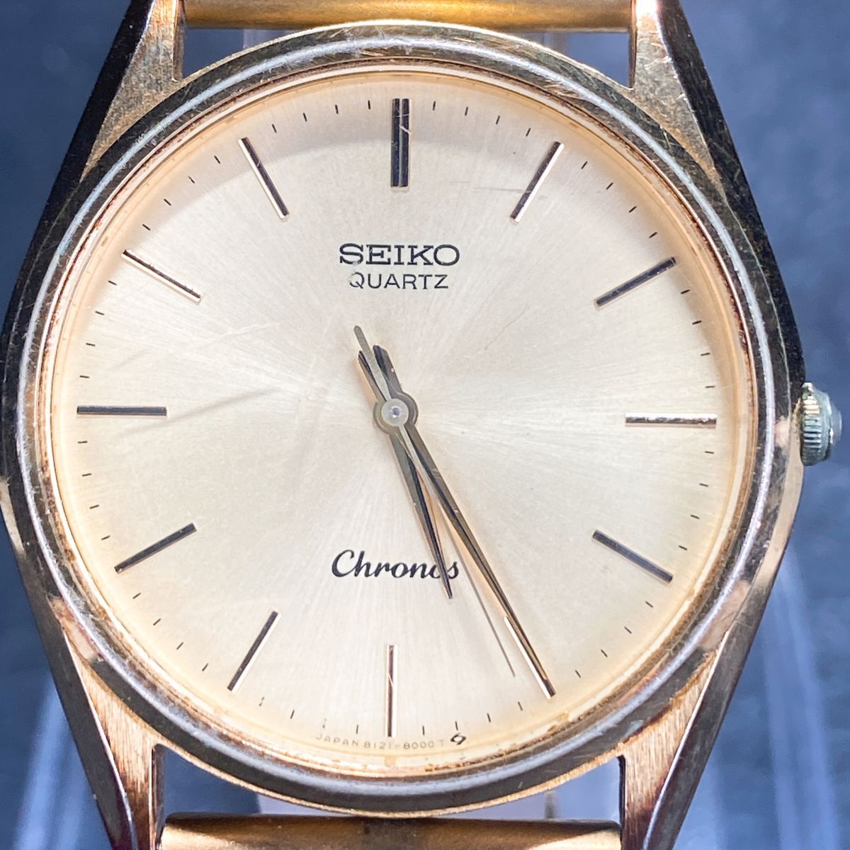 1970年代 SEIKO Chronosクロノス 純正ブレス付き 電池交換済 1970年代 SEIKO Chronosクロノス 純正ブレス付き 電池交換済