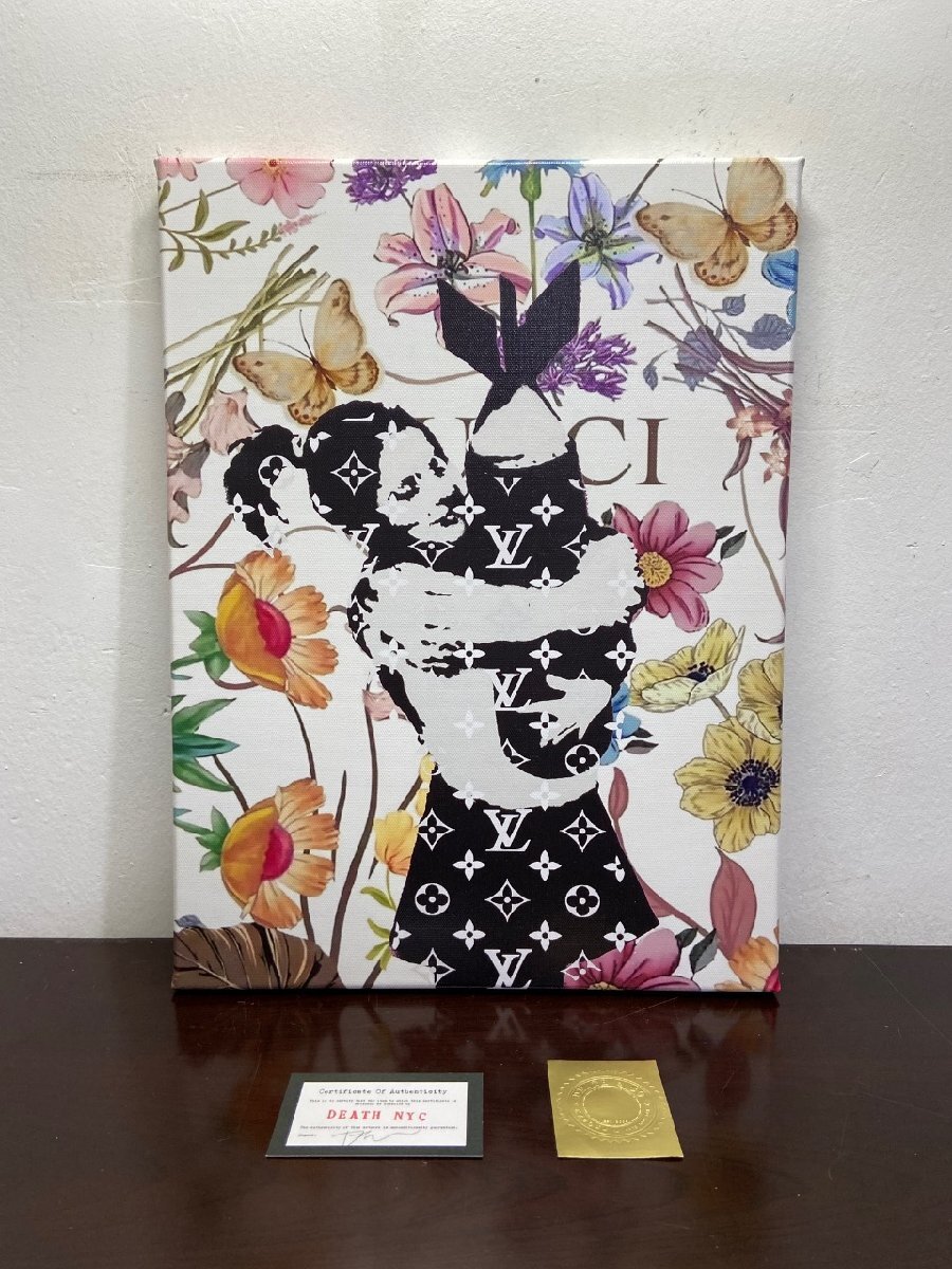 バンクシー 肉筆 油彩画 手描き 作者サイン 貴重 鑑定書 バンクシー