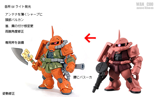 プ*げ様 ガンダムコンバージ　部分塗装　リペイント　converge プ*げ様 ガンダムコンバージ 部分塗装 リペイント converge