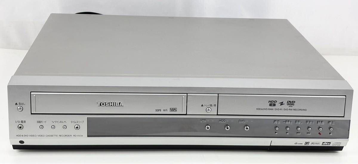 TOSHIBA 東芝 RD-XV34SJ VTR一体型HDD＆DVDビデオレコーダー(HDD