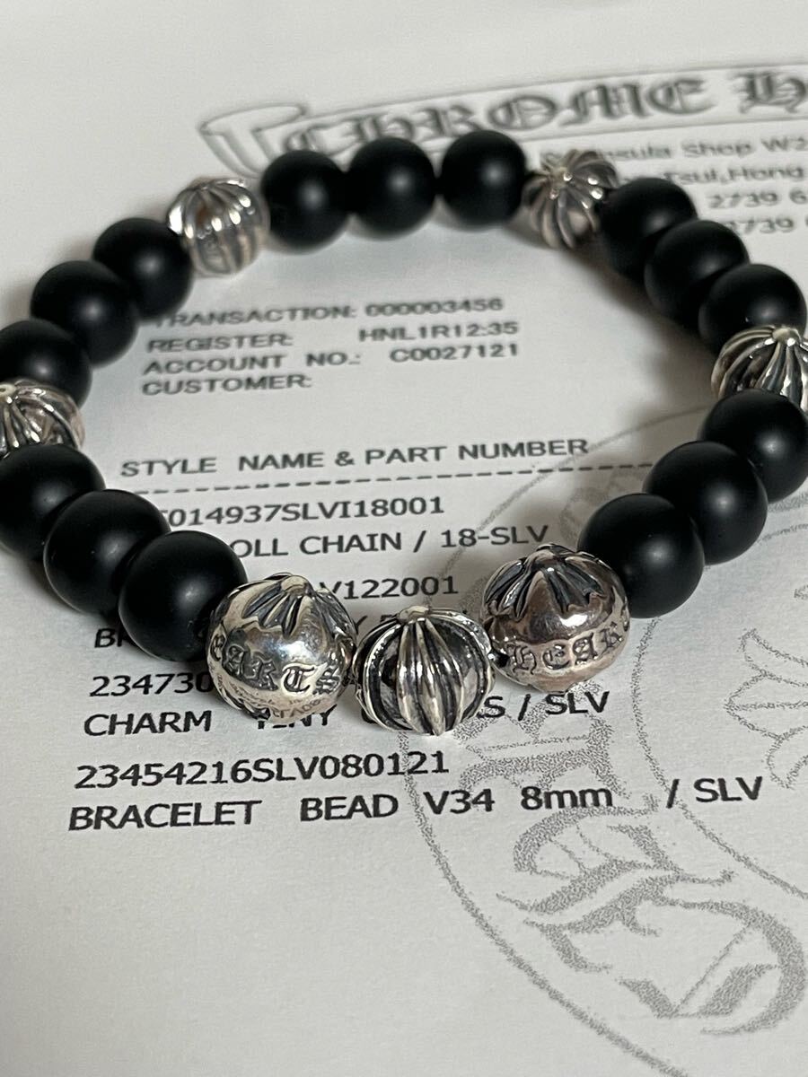 クロムハーツ マットオニキス ブレスレット CHROME HEARTS