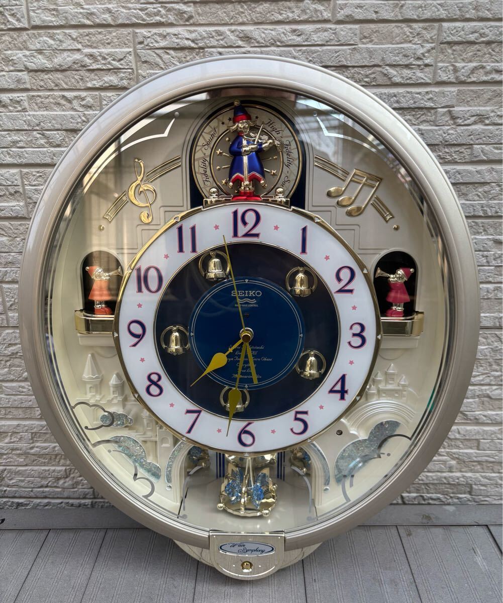 中古】美品 SEIKO セイコー 電波からくり時計 メロディ ウェーブ