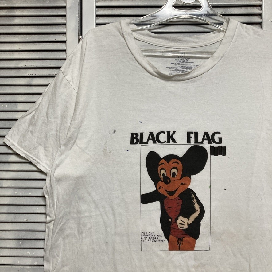 BLACK FLAG ブラックフラッグ ミッキー Tシャツ レイモンドペティボン BLACK FLAG ブラックフラッグ ミッキー Tシャツ レイモンド