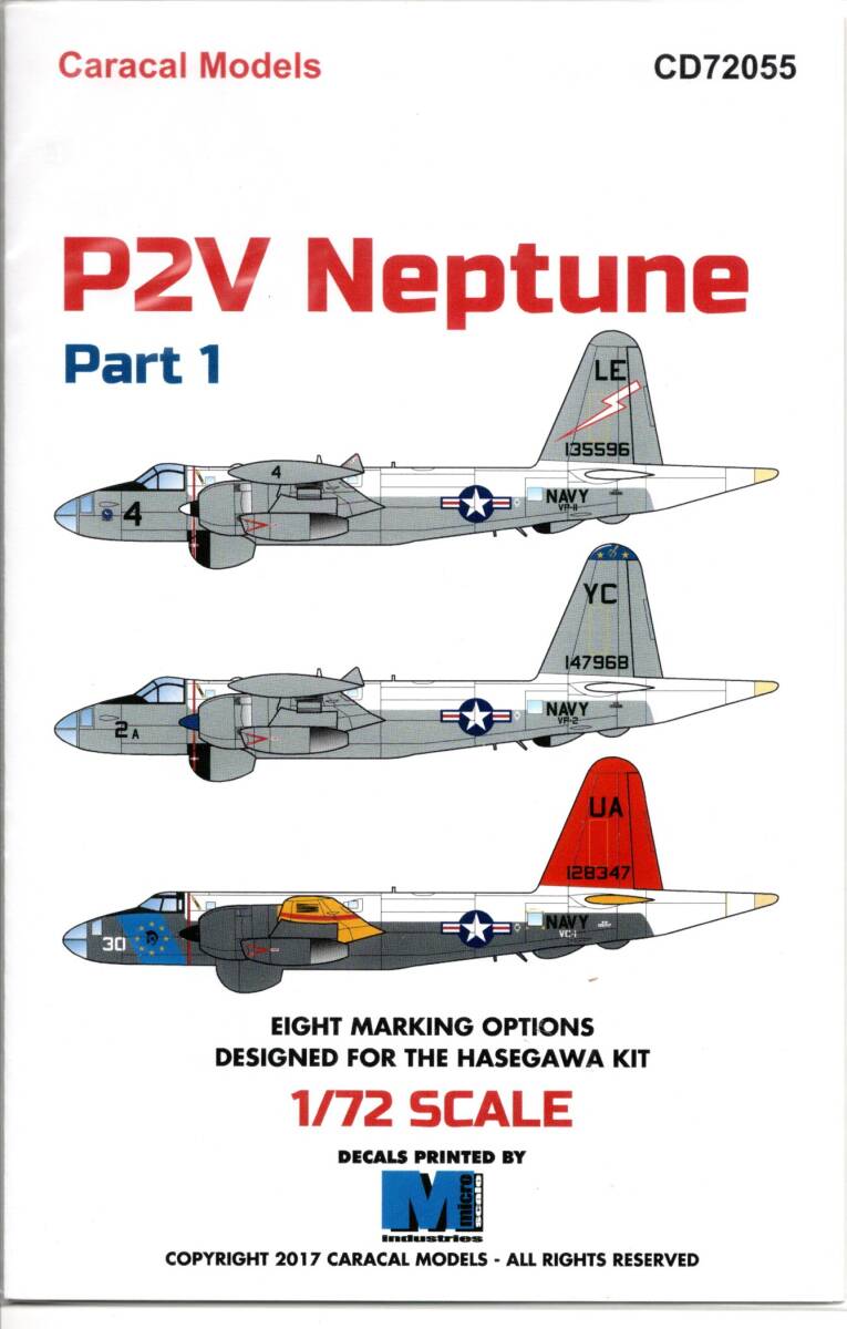 【未使用】再販 1/72 Caracal Models カラカルモデルスデカール CD72057 : P2V Neptune Part 2の ...