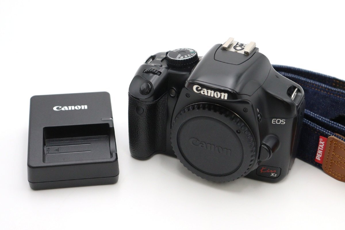 【行董】Canon EOS Kiss X2 キャノン イオス キス デジタル一眼レフカメラ 光学機器 CMOSセンサー ライブビュー撮影機能 TA212ABZ65の1番目の画像