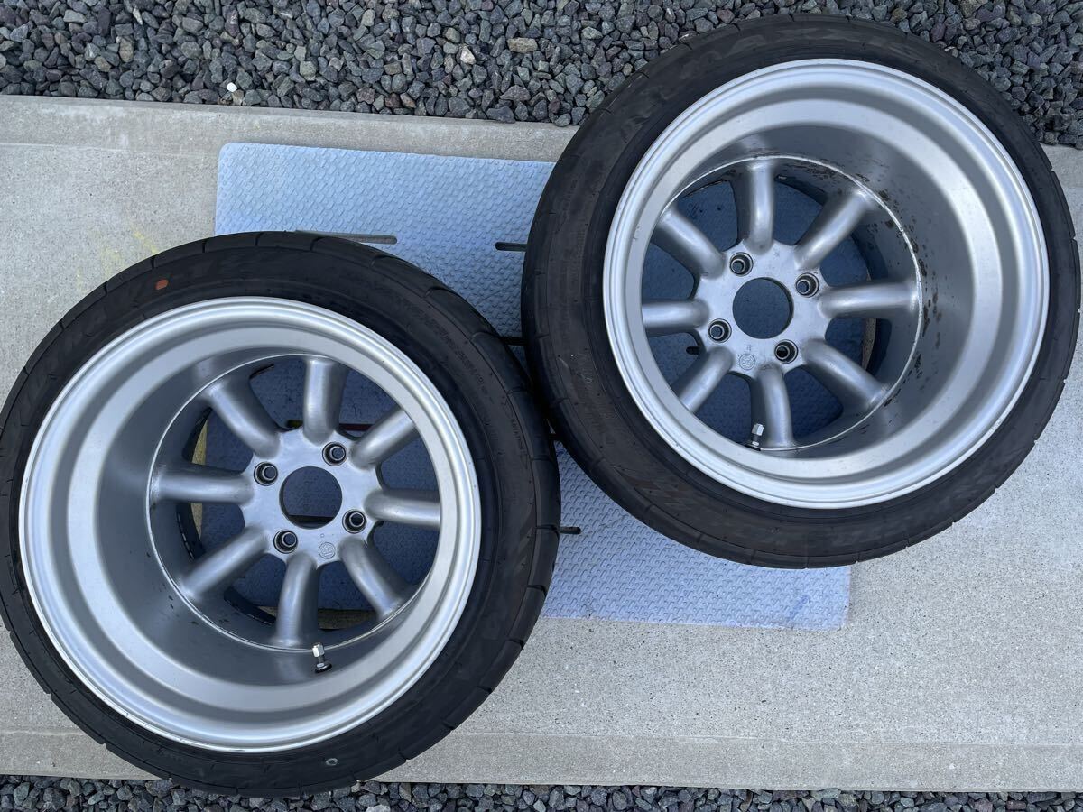 【やや傷や汚れあり】RS Watanabe R TYPE 15×12J -51 4H-114.3 シルバー 2本 / 15インチ ワタナベ ...