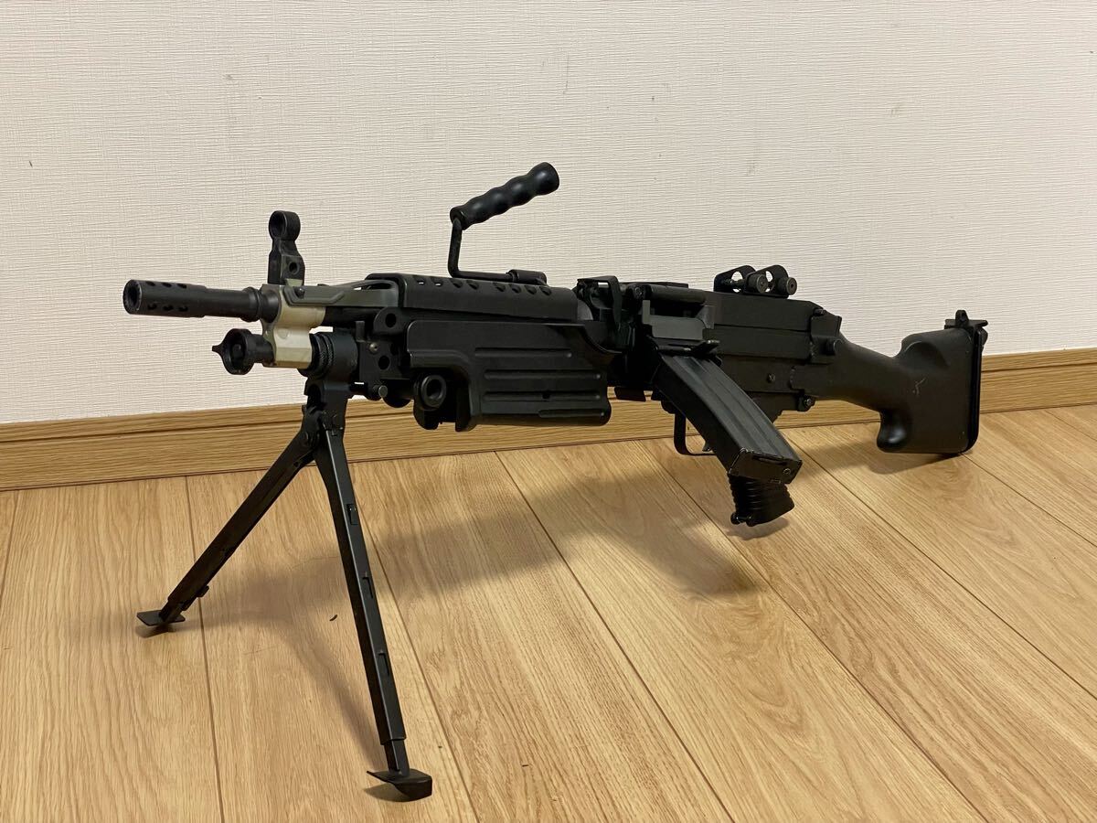 ピストンシリンダー化済 TOP M249 minimi PARA 【BOXマガジン付】