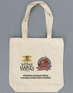 中古バッグ ハリーホーク＆フェニーくん コットントート 「福岡ソフトバンクホークス×福岡北九州フェニックス」の1番目の画像