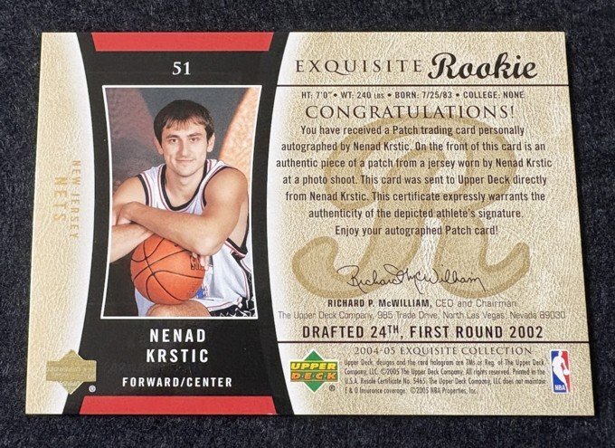 thumbnail image 2 of 2004-05 UD Exquisite Jameer Nelson Rookie Patch Auto RC /225 – Orlando Magic #’d 2 of 5