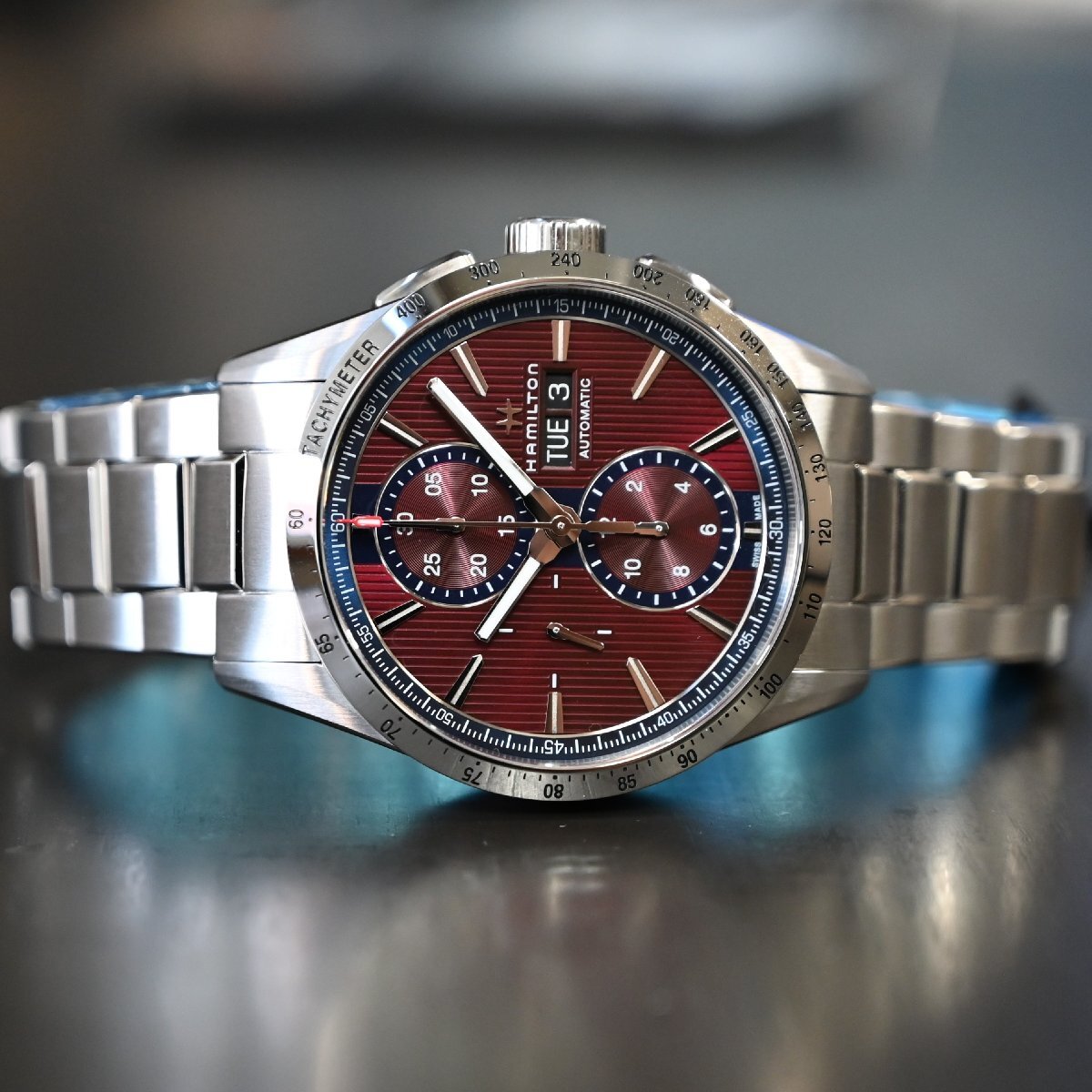 美品 Hamilton ハミルトン ブロードウェイ DAY DATE QUARTZ H43311985