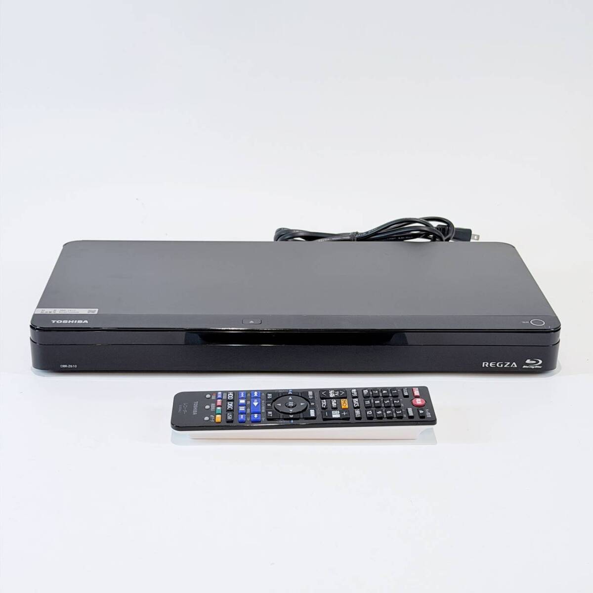 甲MJ20960　1円スタート　クリーニング済　動作品　2016年製　東芝　TOSHIBA　HDD&amp;ブルーレイディスクレコーダー　DBR-Z610　リモコン付の1番目の画像