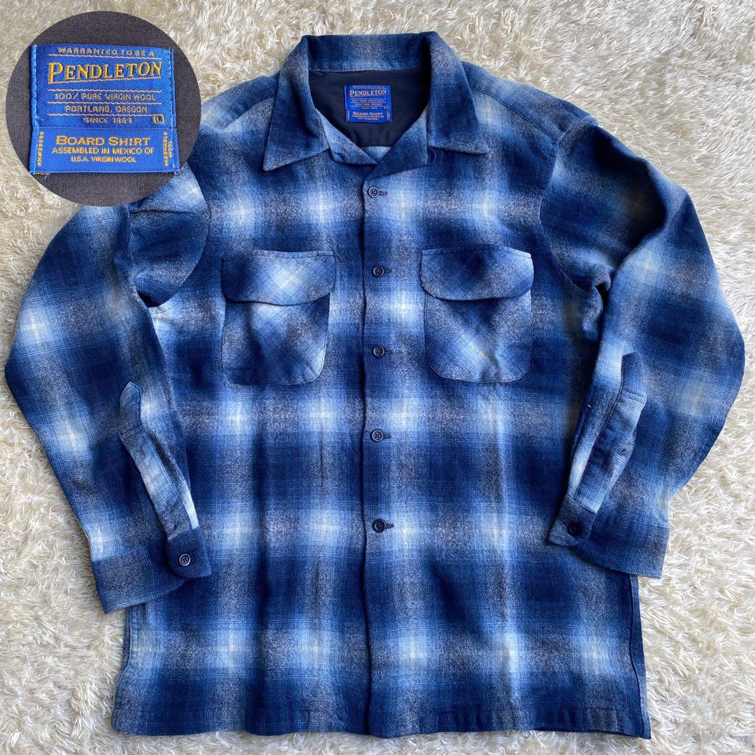ペンドルトン オンブレ シャドーチェック ウールシャツ ボックスシャツ